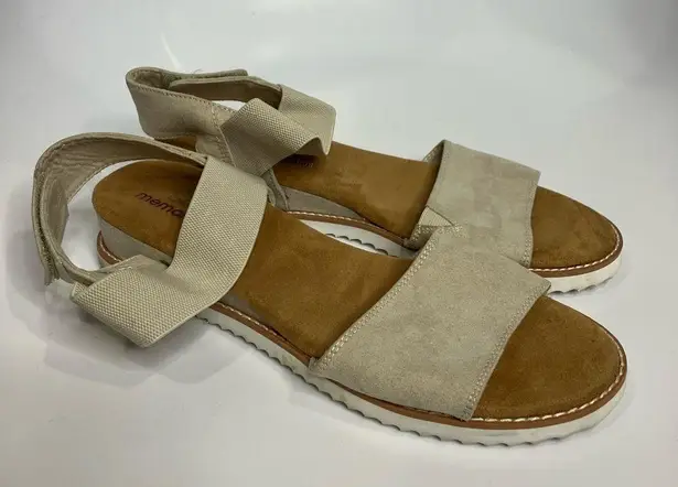 Skechers  memory foam wedge Sandals tan women’s size 10 casual minimalist neutral - Image 3