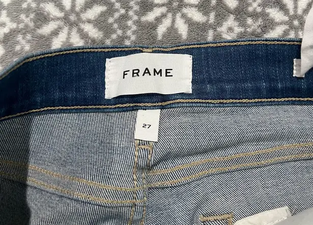 Frame Le High Skinny Crop in Manzanita Rips Size 27