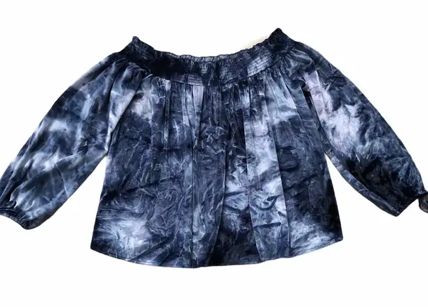 American Eagle  Velvet Tie Dye Off Shoulder Top XS