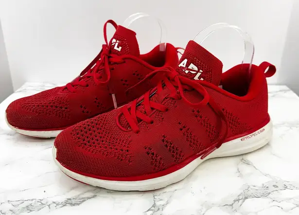 APL Athletic Propulsion Labs Techloom Pro Red Running Shoes Sneakers Womens 9