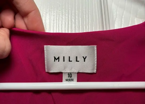 Milly Emalee Silk-Blend Ruffle Dress *FLAWED*