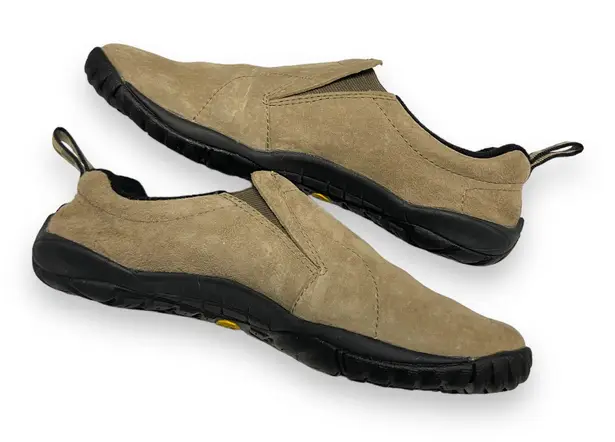 Merrell Women's Shoes Size 6.5 Brown Suede Slip On Mocs Vibram Soles