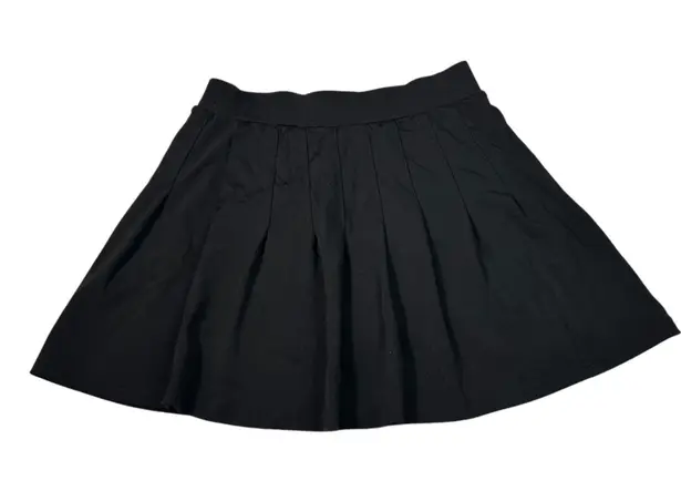 Indero Athletic Indero Active Black Pleated Moisture Wicking Athleisure Skort Tennis Skirt Large