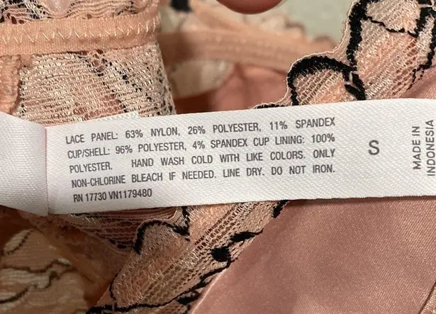 NWT Auden Silky Babydoll Pink Nightie With Thong Size S