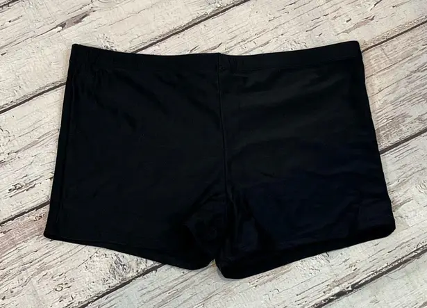 SWIM BOTTOMS Boyshort Style Black