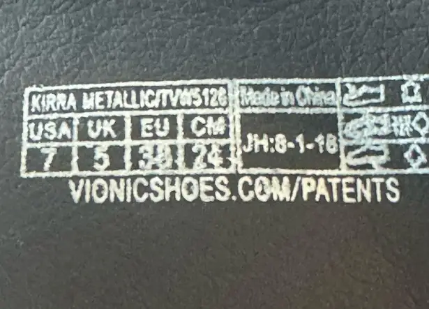 Vionic Kirra Metallic Bronze Thong Sandal Size 7