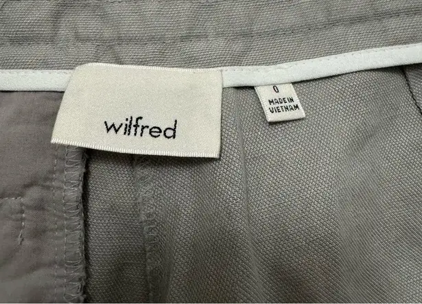 Aritzia  Wilfred Light Gray Allegra Shorts Linen Blend Tie Waist Pockets - Size 0 - Image 6