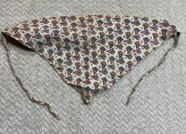 Vintage Paisley Head Bandana with string | Boho Festival Cottagecore