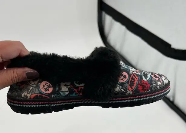 Bobs Skechers Too Cozy Snuggle Rovers Dogs Gray Womens Memory Foam Slippers 6.5