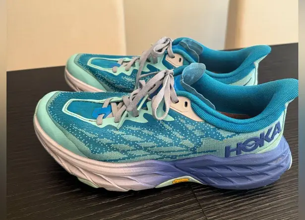 Hoka W Speedgoat 5 Cloudless Cosmos Blue Purple Running Shoes Women’s Size 7.5 - Image 2