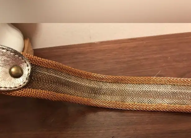Mesh belt gold silver size medium