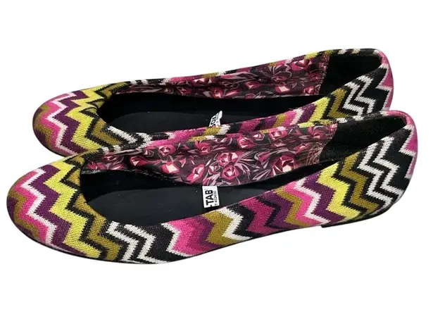 Vintage Missoni for Target Women’s Chevron Knit Fabric Ballet Flats Shoes 8.5