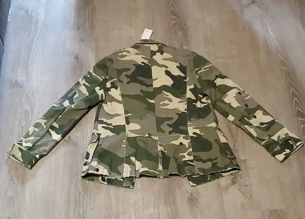 Zadig & Voltaire Camo Button Front Jacket S NWT