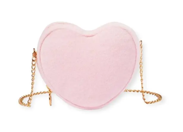 Stoney Clover Lane SCL x Target ☻︎ Terry Heart Crossbody Bag ☻︎ Smiley L Initial Patches ☻︎ Pink ☻︎