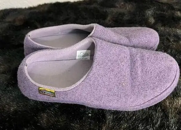 L.L.Bean  Women's Knit Heather Slippers Mule Clogs Slip on Shoes Size 7