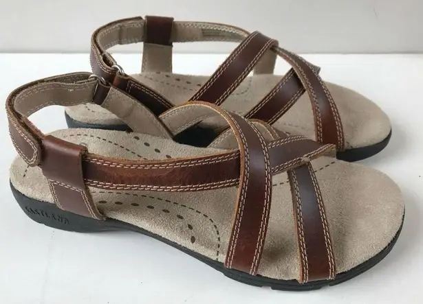 EastLand Women's  Trek Brown Tan Sandals Size 6 M