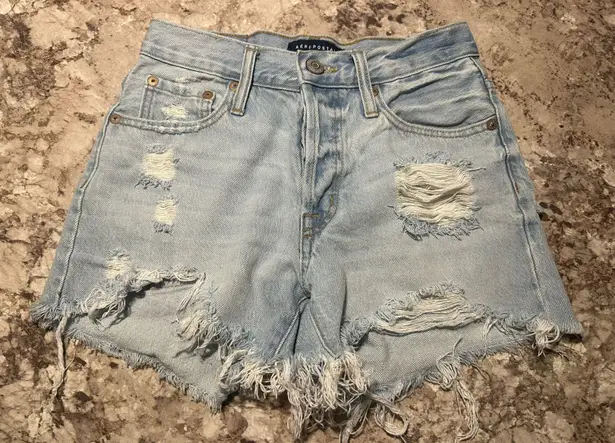 Aeropostale 90’s High Rise Cut Off Shorts 