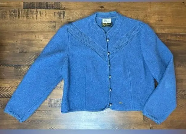 Vintage The Scottish Lion Wool Jacket Blazer XXL RARE Made In Australia Blue Size 2X