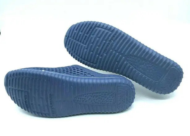 Womens Water Shoes Slip On Rubber Mesh Clog Blue 7