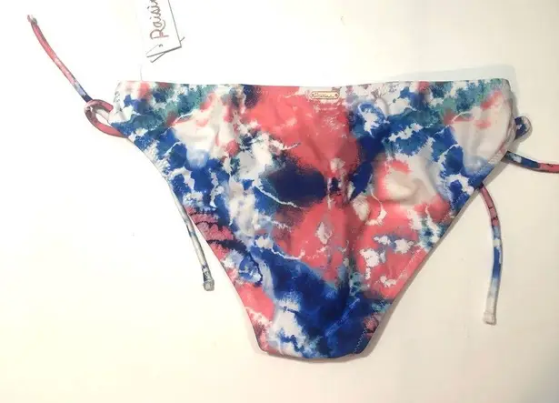 Raisin's BLUE Tie-Dye Side-Tie Bikini Swim Bottom