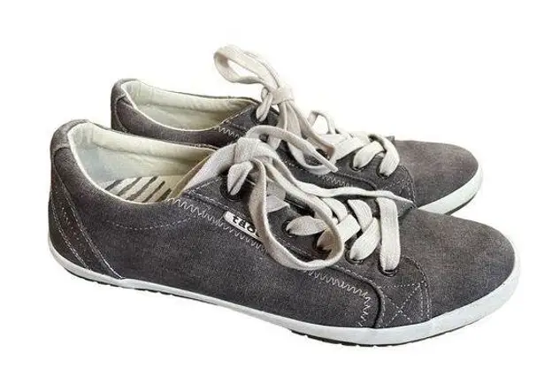 Taos Star Women’s 9 light Gray Wash Canvas Sneakers
