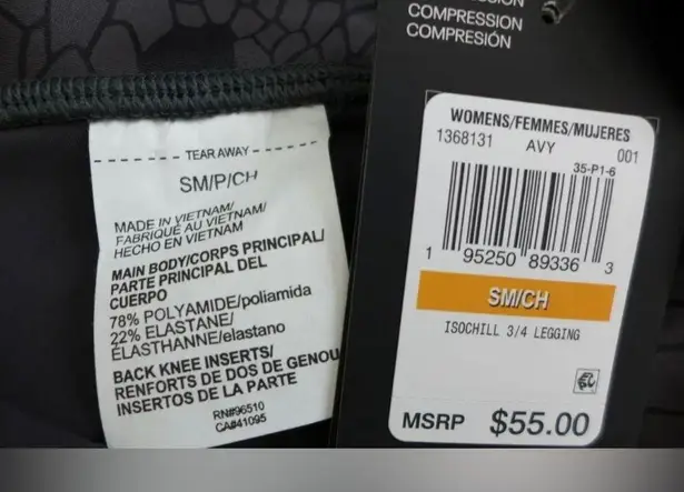 Under Armour NWT   UA Iso-Chill Compression ¾ Leggings 1368131-011 Sizes S $55