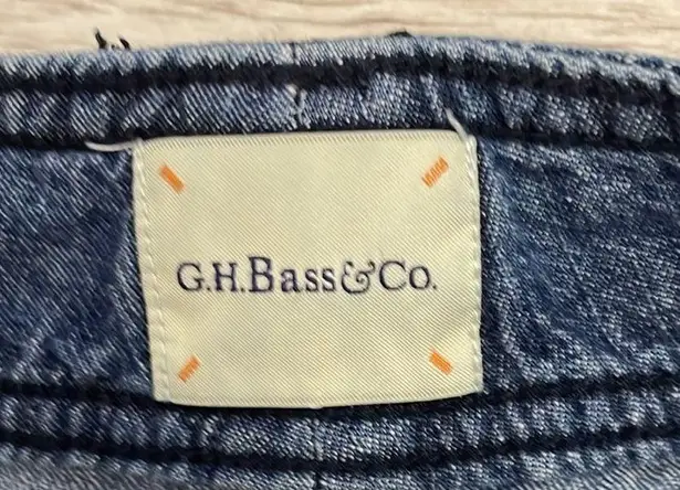 G.H. Bass &Co. G.H. Bass & Co. Blue100% Cotton Denim Cargo Mini Jean Skirt Size 6