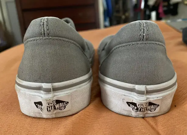 Vans Gray Slip-ons