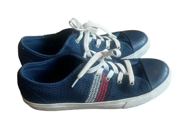 Tommy Hilfiger  Lev Sneaker Tennis Shoes Navy Red White Casual Size 9.5 Women's