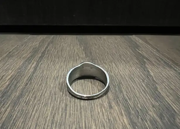 Unique Gothic Skull Snake Flower Alloy Metal Ring Statement Piece Silver