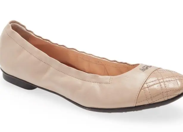 AGL Women's Ag Maruska Ballet Leather Flats in Blush Sz 37 $299