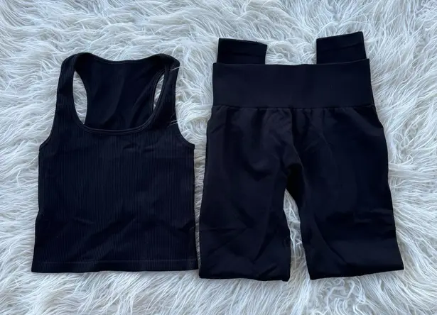 OQQ Black Workout Set Size Small - Image 1