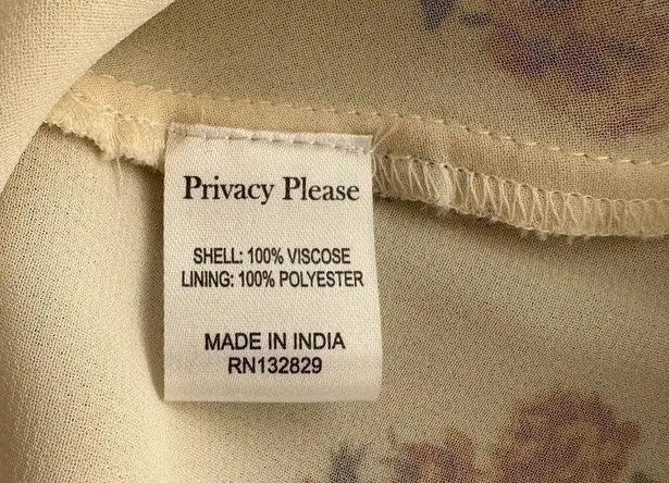 Privacy Please Revolve June Floral Print Ruffle Wrap Mini Dress | XS