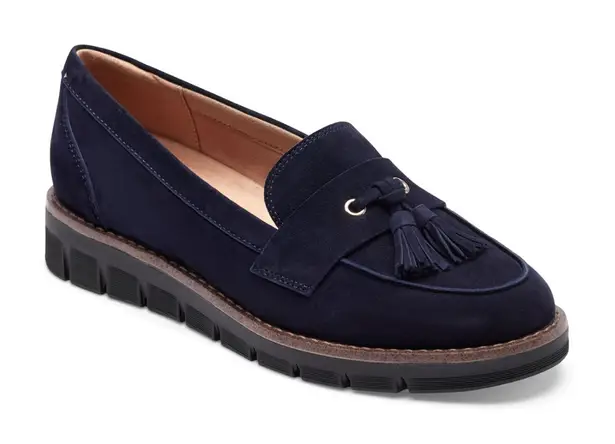 Easy Spirit Women's Vienne eFlex Tassels Slip-On Loafers- Wide Width- Size 7.5