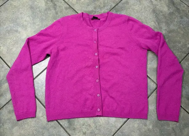 C by Bloomingdales Women Cashmere Cardigan Sweater Pink Button Sz XLCareer Comfy