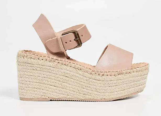 Soludos Platform Espadrille Nude Wedge Sandal Dove Gray