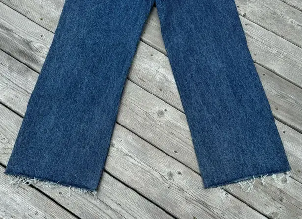 Princess Polly NWT  size 6 Fawcett High Rise Straight Leg Raw Hem Denim Jeans