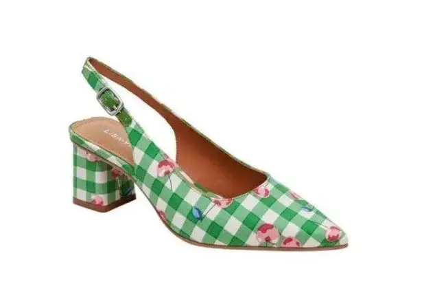 LISA VICKY Zee Pointed Toe Slingback Pump