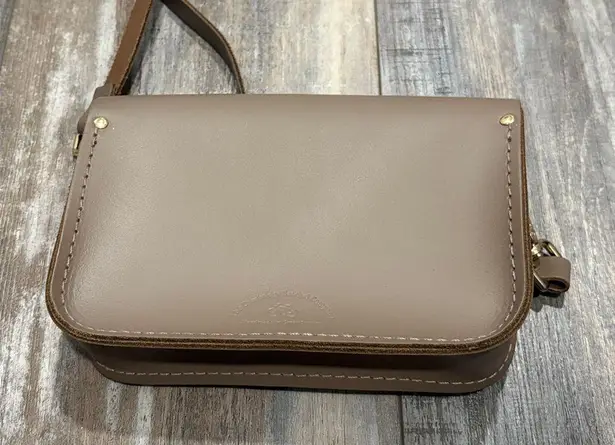 The Cambridge Satchel Crossbody Cloud Leather Bag Gray