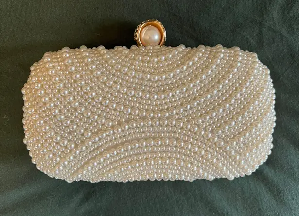 Pearl Beaded Embellished Clutch