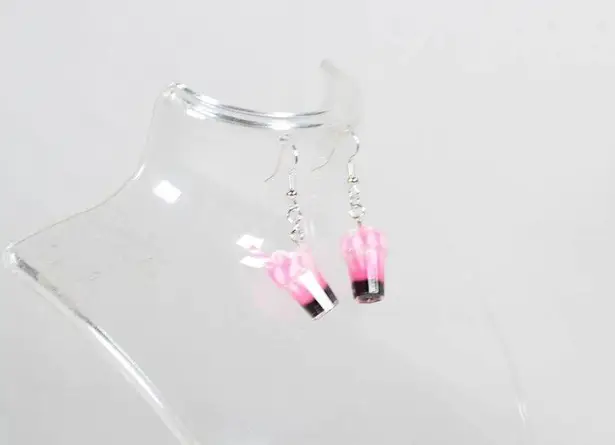 Handmade Snack Attack Earring Set – Acrylic Earrings – Milkshake, Burger & Pizza