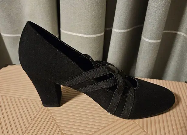 Marbella Charlotte Heels Black Closed Toe Strappy Formal Comfortable Neutral 8