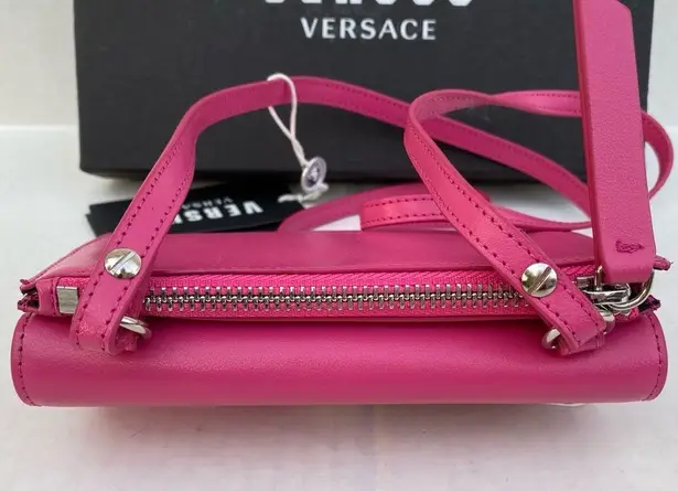 Versace Versus by  Pink Leather Wallet Bag w/Medusa