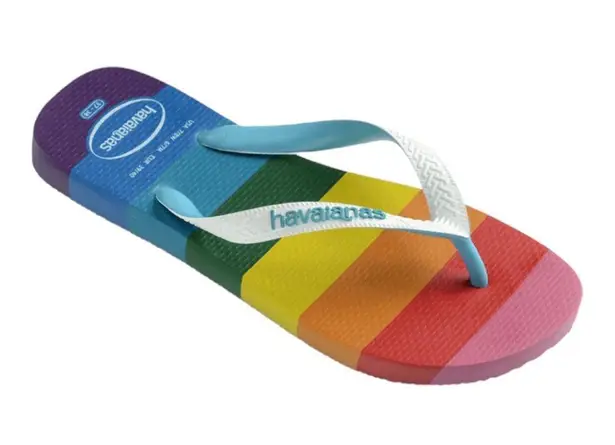 Havaianas  Rainbow Top Pride Flip Flop - Size 6 Women’s 5 Men Shoes New