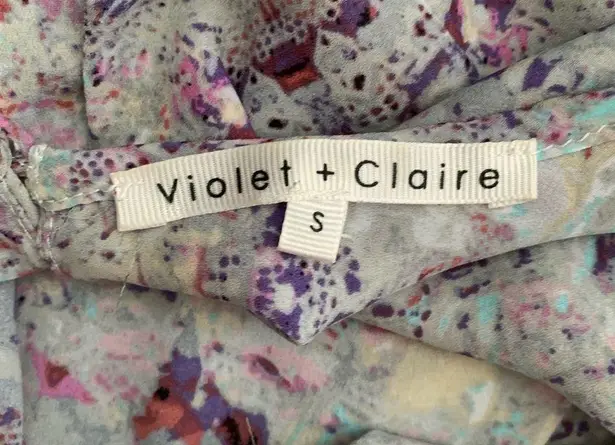 Violet+Claire Abstract Rose Sleeveless Blouse