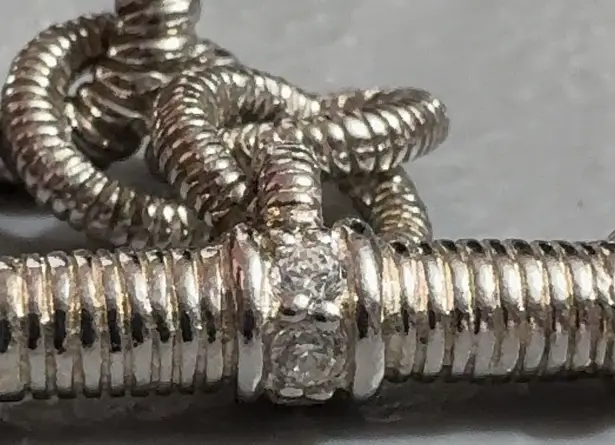 Judith Ripka 925 Sterling Silver Rolo Link Chain Bracelet