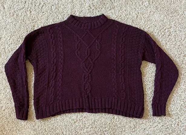 Aerie Purple Knit Sweater