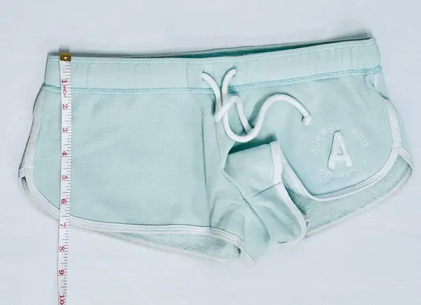 Abercrombie & Fitch Vintage Y2K  Curved Hem Lounge Shorts - Turquoise- XS