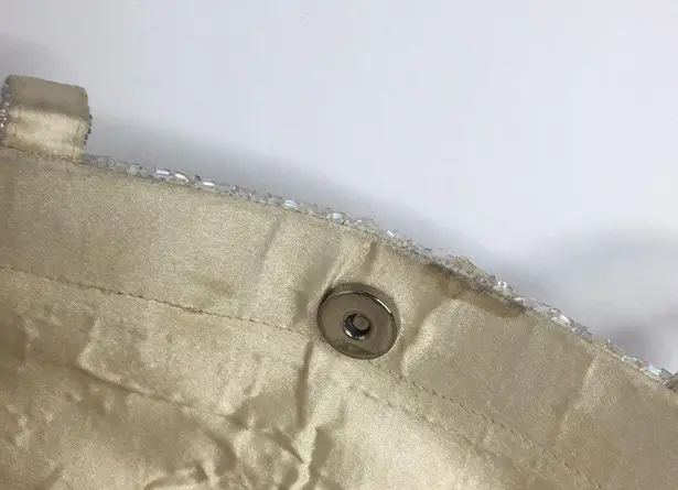 Beautiful Vintage beaded handbag purse red flower