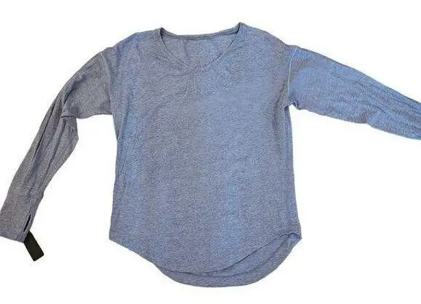 Lululemon  Blouse Shirt Top Long Sleeve Performence Women's Grey Size 6